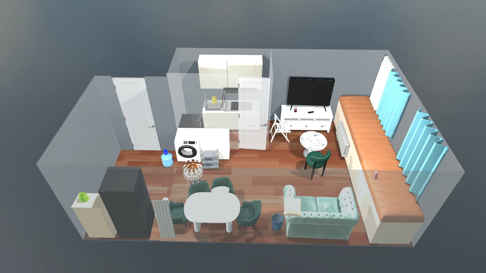 Lucida official preview of a reconstructed apartment with separate object assets